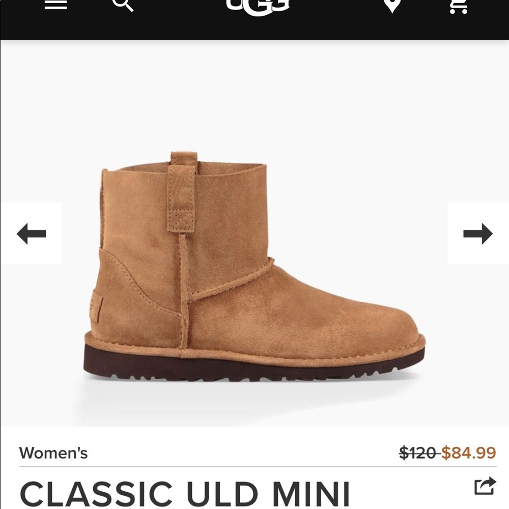 Ugg Classic Mini- Unlined size 7
